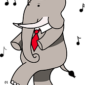 Elefante bailarín. 2D Animation, Drawing, and Digital Illustration project by Luisa P. ER - 11.05.2018
