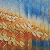 En pleno vuelo. . Een project van Collage, Naaiwerk,  Creativiteit y Aquarelschilderen van Laila Vazquez - 11.11.2018