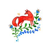 Rusas. Ilustração tradicional projeto de Ana Serna - 06.11.2018