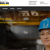 Web Maquinaria Vidal. Un proyecto de Desarrollo Web y Diseño gráfico de Mustapha Attalib Bachir - 06.11.2016