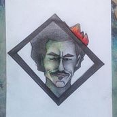 Primer autorretrato, tratando de darle un sello propio, blancos y negros, colores mezclados y algo de geometría, tratando de abarcar lo que más me identifica a la hora de realizar un trabajo . Fine Arts, Concept Art, Creativit, Drawing, Pencil Drawing, Artistic Drawing, Portrait Drawing, Bookbinding, and Traditional illustration project by Fernando Correa Fernández - 11.07.2018