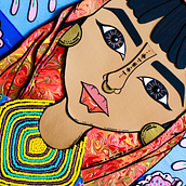 .GUNA.. Un progetto di Disegno artistico, Character design, Collage, Arte concettuale, Artigianato, Creatività, Design, Illustrazione tradizionale, Pittura e Papercraft di Cath Vel - 25.01.2018