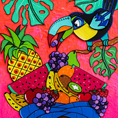 .JUEGA VIVO.. Un progetto di Disegno artistico, Character design, Collage, Arte concettuale, Artigianato, Creatività, Design, Illustrazione tradizionale, Pittura e Papercraft di Cath Vel - 15.03.2018