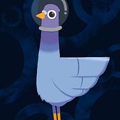 ILUSTRACIÓN PALOMA GALÁCTICA. Un proyecto de Ilustración digital de Jose Rodriguez - 08.11.2018