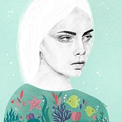 Mi Proyecto del curso: Retrato con lápiz, técnicas de color y Photoshop. Traditional illustration project by Raquel Jiménez - 11.21.2018