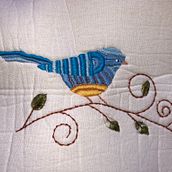 Pajaro. Embroider project by Gogo Gallegos - 11.09.2018
