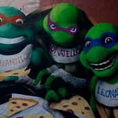 ninja turtles. Un proyecto de Pintura de Luis Sánchez Duarte - 15.09.2018