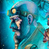 Poster Sci-Fi. Traditional illustration, and Digital Illustration project by Joel Salinas - 11.09.2018