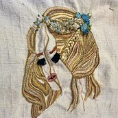 La chica. Embroider project by Gogo Gallegos - 11.11.2018