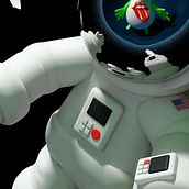 En el espacio también escuchan a los Rolling. 3D project by Alejandro Martinez Rodríguez - 11.12.2018