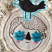 La muerte le sienta bien. Arts, Crafts, Embroider, and Traditional illustration project by Elidé Rangel Soto - 11.02.2014