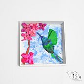 Colibrí papel 3D. Un progetto di Papercraft di Karin Potter - 13.11.2018