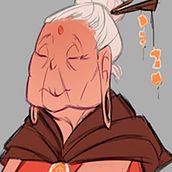 Old woman. Character Design, and Digital Illustration project by Guadalupe Pinos Cañadilla - 11.14.2018