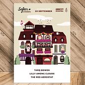 Poster for Sofar Sounds Nuremberg/Amnesty International. Poster Design, and Traditional illustration project by Sara Gummy - 10.13.2017