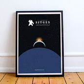 Sitges Film Festival - póster. Traditional illustration, Vector Illustration, Film, Video, TV, and Poster Design project by Elisenda Farrés - 06.20.2018