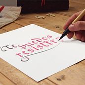 ¿Te puedes resistir?. Caligrafia, e Design projeto de Lucy González - 19.11.2018