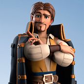 Captain Bobby. Projekt z dziedziny 3D, Projektowanie postaci 3D i  Modelowanie 3D użytkownika Rafa León - 21.11.2018