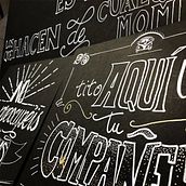 Lettering en pizarras para Boda. Lettering project by Juan Carlos Serrano Aguilera - 11.21.2018