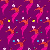 Patrón 3 - Soñando. Un projet de Création de motifs, Illustration traditionnelle, Illustration numérique et Illustration vectorielle de Michelle Flores - 01.08.2018