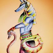 Anubis. Concept Art, Desenho artístico, Design e Ilustração tradicional projeto de Lucy González - 22.11.2018