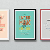 Typographic Posters. Un progetto di Graphic design e Tipografia di Stella Belmonte - 25.11.2014