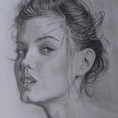 Mi Proyecto del curso: Retrato realista con lápiz de grafito. Un projet de Dessin au cra, on , et Dessin de portrait de bruno gamarra - 07.12.2018