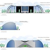 Estación de Movilidad Ambrosio. Architecture, Design, and 3D Modeling project by Elieser Mujica - 09.26.2018