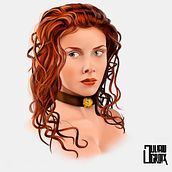 Retrato de Mujer. Een project van Traditionele illustratie y Digitale illustratie van Julián Andrés Henao Echeverry - 10.05.2017