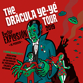 Drácula Ye-yé poster. Drawing, Design, Poster Design, Graphic Design, Traditional illustration, Vector Illustration, Music, T, and pograph project by bitnik - 04.24.2019