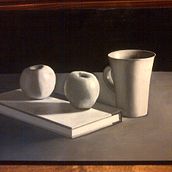 Primer cuadro en oleo. Blanco y negro. Un projet de Peinture de Lucero Baran - 28.11.2018