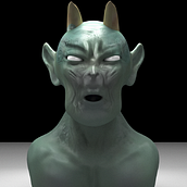 Busto Monstruo. 3D, 3D Animation, Character Animation, Concept Art, 3D Character Design, and 3D Modeling project by Victor Nava - 11.28.2018