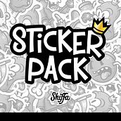 Sticker Pack Ein Projekt aus dem Bereich Urban Art, Design, Design von Figuren, Grafikdesign, Prägung, Traditionelle Illustration, Digitale Illustration, Vektorillustration, Lettering und Siebdruck von Shiffa McNasty - 29.11.2018