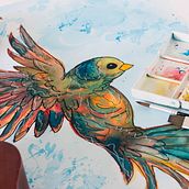 Pintarrajearte portafolio (part 3). Watercolor Painting project by Ruben Sandoval - 11.30.2018