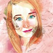 PROYECTO RETRATO ILUSTRADO CON ACUARELA. Projekt z dziedziny  R, sunek, R, sunek ołówkiem,  R, sunek art, st, czn, Portret, Trad, c, jna ilustracja, Ilustracja c, frowa,  Malarstwo i Malowanie akwarelą użytkownika SERGIO ESTRADA REYES - 01.12.2018