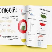 Receta Oniguiri. Un proyecto de Diseño de la información, Infografía, Dibujo y Diseño gráfico de Alba Yñiguez - 02.12.2018