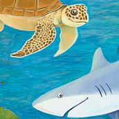 Ocean Lover.  mi proyecto de ilustración del curso. Ilustração tradicional, Artes plásticas, Ilustração digital, e Desenho artístico projeto de Raquel Plans - 03.12.2018
