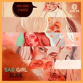 Sad Girls. Un progetto di Belle arti, Disegno, Disegno a matita, Disegno artistico, Disegno di ritratti, Disegno realistico, Design, Design editoriale, Graphic design, Illustrazione tradizionale, Illustrazione digitale, Pittura e Pittura ad acquerello di Umera Mera - 08.11.2018