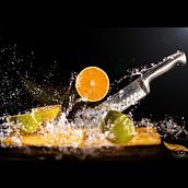 splash naranjas. Product Photograph, Digital Illustration, and Photo Retouching project by Ben vargas - 12.05.2018