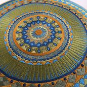 Mandala trazado y bordado para sanación. Artesanato, Artes plásticas, e Bordado projeto de Gabriela Betancourt - 05.12.2018