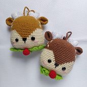 Renos de invierno. Arts, Crafts, To, Design, Fiber Arts, Crochet, Amigurumi, and Textile Design project by fiorella luna jimenez - 12.03.2018