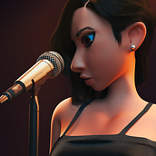 Veronica Cartoon 3D. Un progetto di 3D, Animazione 3D, Character design 3D, Postproduzione fotografica e Rigging di Ray Gamarra - 15.10.2018