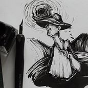 Inktober 2018. Traditional illustration project by Irene Gala - 12.08.2018