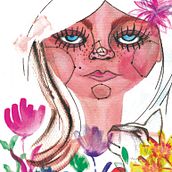 Mi Proyecto del curso: Retrato ilustrado en acuarela. Un proyecto de Ilustración digital de Melisa Florentin - 09.12.2018