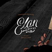 Logo, Elan coffee & art. Br, ing, Identit, Logo Design, Graphic Design, and Lettering project by Alexander Osorio - 12.10.2018
