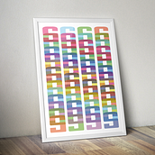 Cartel Tipográfico. Graphic Design, T, and pograph project by Inés Ruiz - 05.10.2014