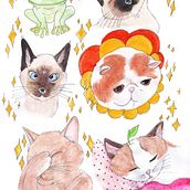 Dibujos al tradicional con acuarelas. Fine Arts project by Camila Munizaga - 12.10.2018