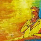 LEAVING BLUE. Projekt z dziedziny Komiks,  R, sunek, Design i Projektowanie graficzne użytkownika Max Maldonado - 11.12.2018