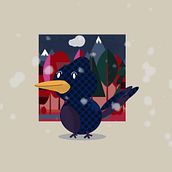 Snowy Night. Character Design, and Graphic Design project by Asael Alvarado Oceguera - 12.11.2018