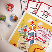 Invitación de boda. Un proyecto de Creatividad, Diseño gráfico e Ilustración tradicional de mario sosa - 11.12.2018