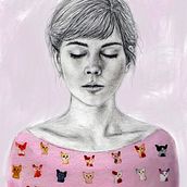 Mi Proyecto del curso: Retrato con lápiz, técnicas de color y Photoshop. Fine Arts, Pencil Drawing, Portrait Drawing, and Traditional illustration project by Nata Manrikovsky - 12.11.2018